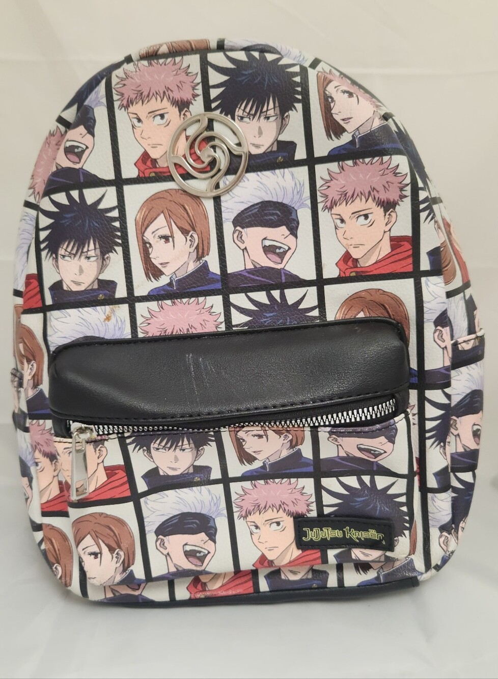 Bioworld Jujutsu Kaisen Chibi Grid Mini Backpack Good Shape!! Collectors Item!!